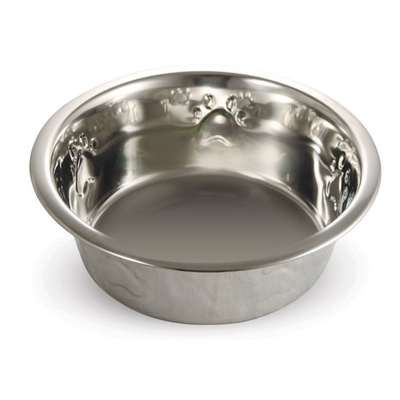 Миска 1615 металлическая с тиснением, 2,60л, Triol