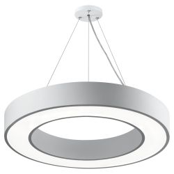 Светильник LED ЭРА Geometria SPO-133-W-40K-045 Ring 45Вт 4000K 3500Лм IP40 600*80 белый подвесной драйвер внутри | Декоративные светильники Geometria