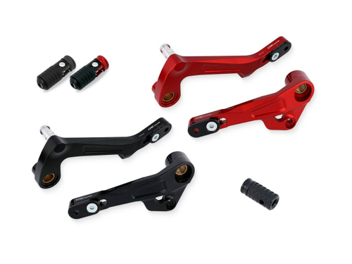 PEC02-RP9L5-RP906 CNC RACING GEAR/REAR BRAKE LEVERS COMP (MTS)