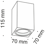 Потолочный светильник Technical C011CL-01B
