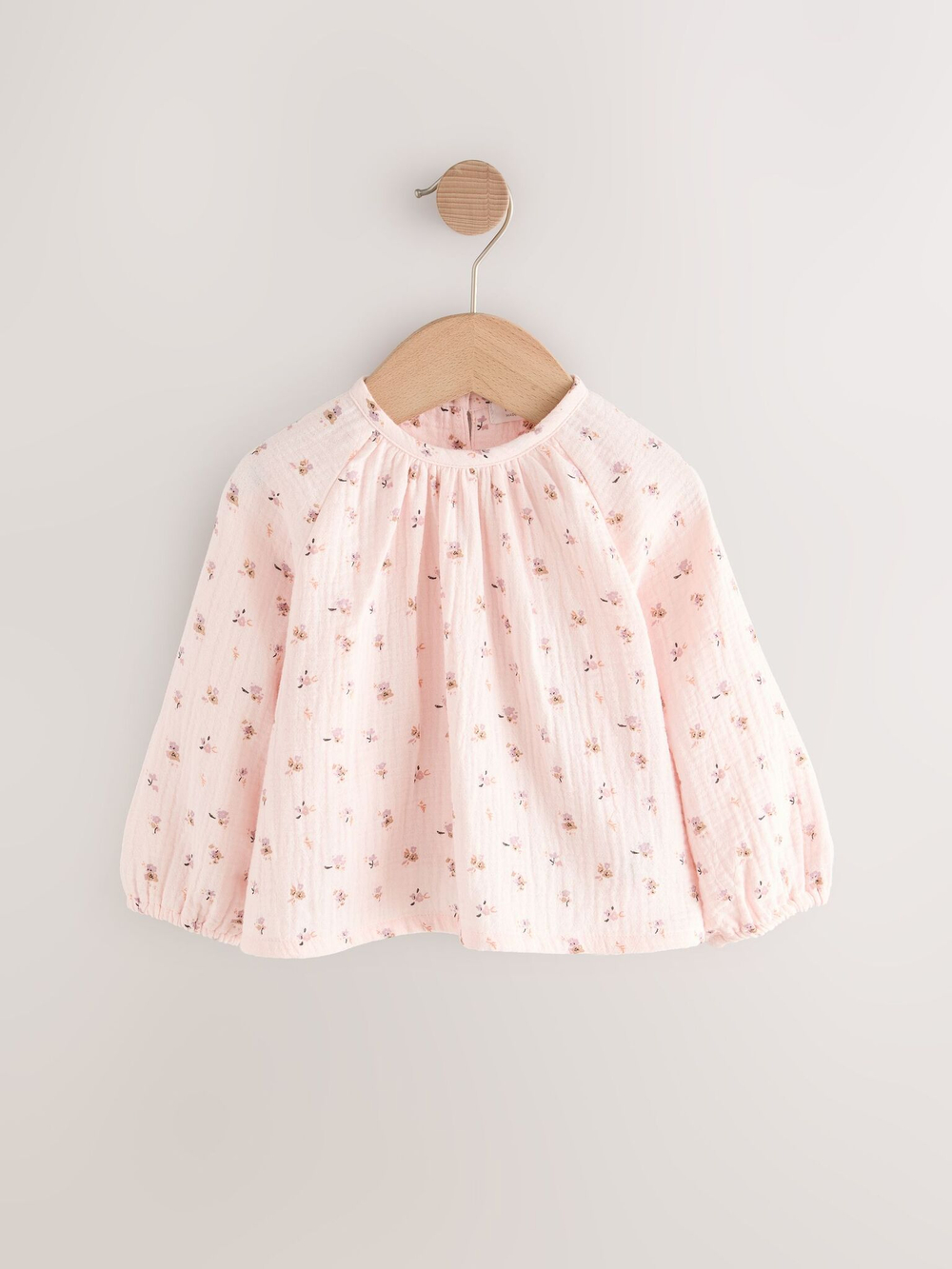 Жилет вязаный и блуза в комплекте для девочки Next E25-150, Розовый