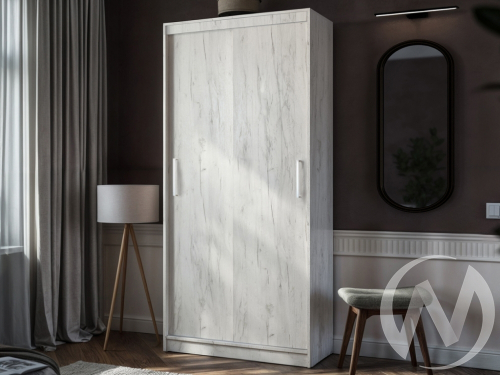 Шкаф-купе ПШ-1.10 Пегас (дуб крафт белый)