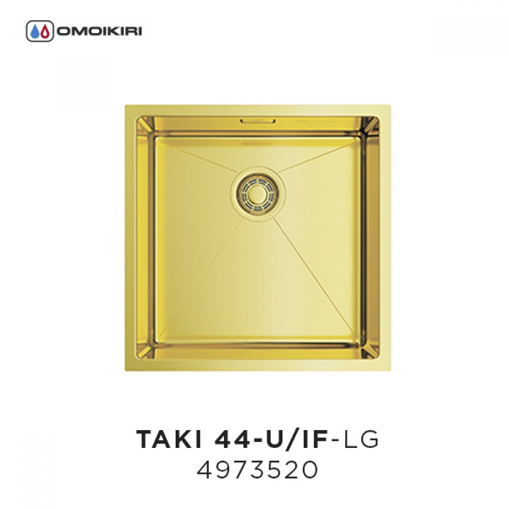 кухонная мойка Omoikiri Taki 44-U/IF-LG нерж. сталь/светлое золото