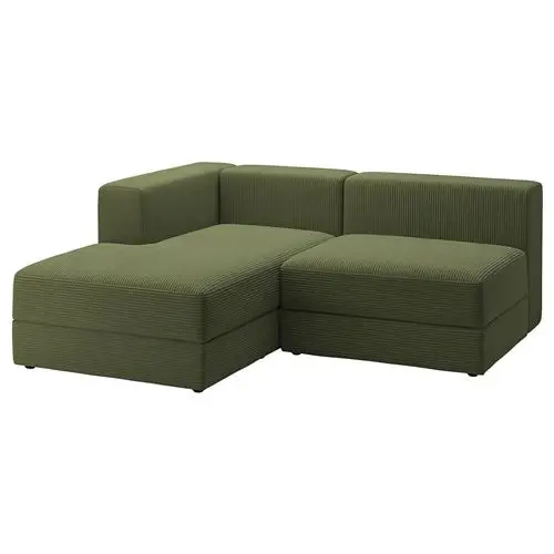 Диван 2-местный - IKEA JÄTTEBO/JATTEBO, 71x160x190см, темно-зеленый, ЙЕТТЕБО ИКЕА