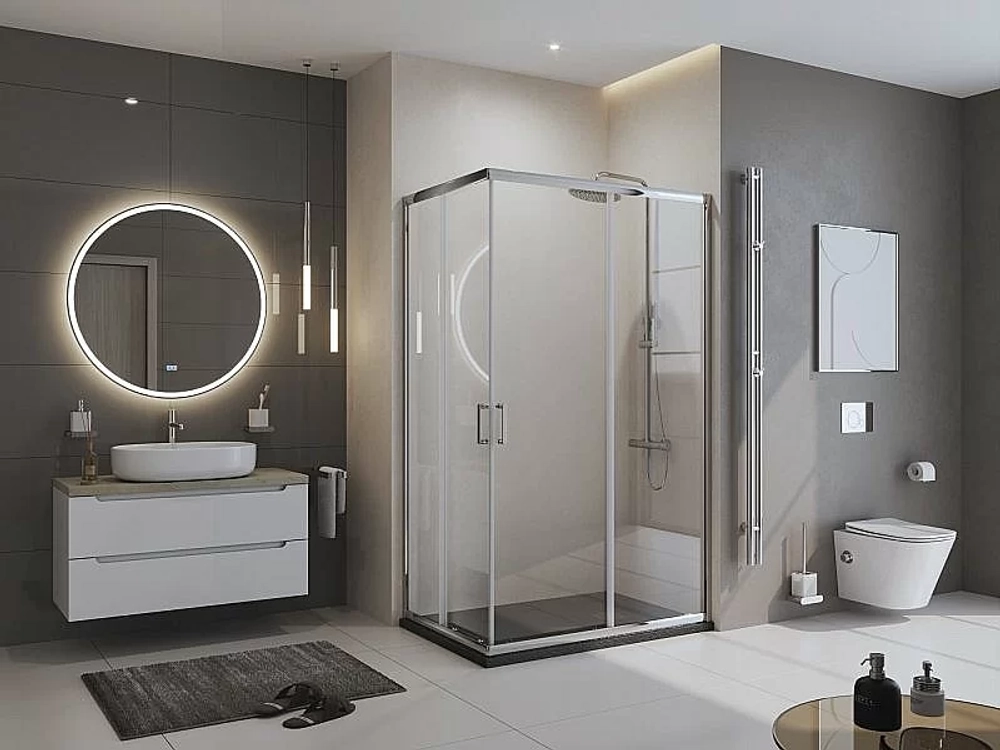 Душевой поддон BelBagno UNO TRAY-MR-UNO-AH-120/80-35-NERO-CR 120х80 черный матовый