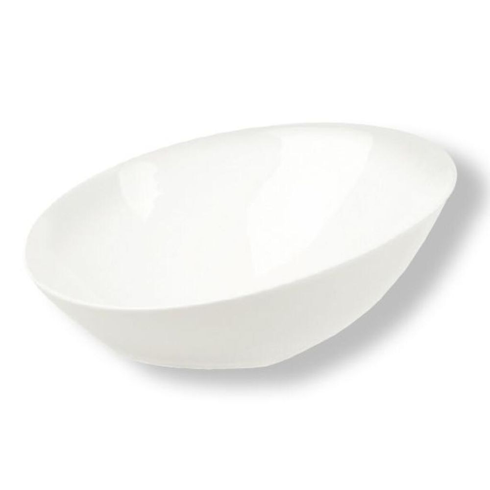 Салатник 150 мл d 17,5 см h8/3 см скошенный белый фарфор P.L. Proff Cuisine [6]