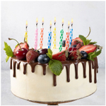 Свечи магические незадуваемые цветные 6 см, 10 шт