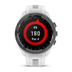 Умные часы Garmin Approach S70 (42 мм) с черным керамическим безелем и белым ремешком