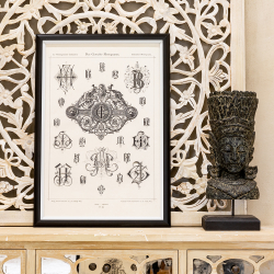 Арт-постер Объект мечты Монограмма 25