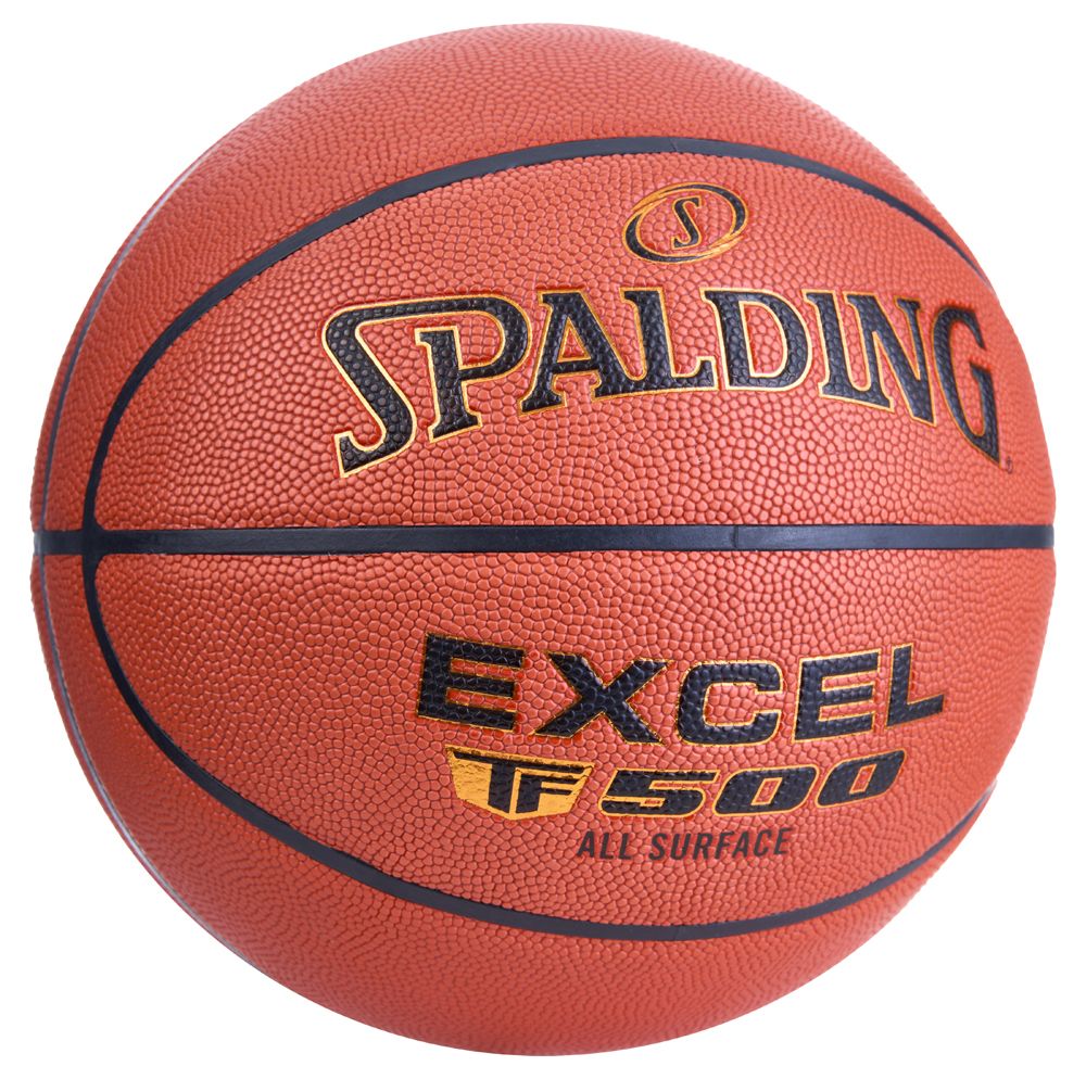 Мяч баск. SPALDING TF-500 Excel In/Out р.7, 76797z, композит, коричнево-черный