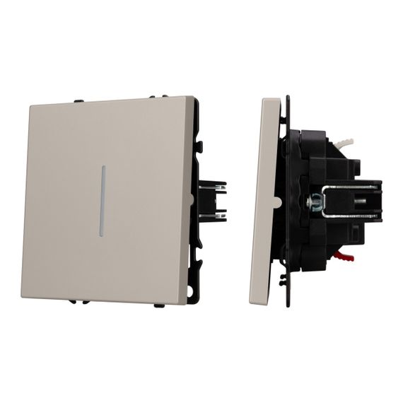 Механизм выключателя одноклавишный проходной LED SWT-NOBE-MKP1-SFPL-L-CA (230V, 10A) Arlight 059430