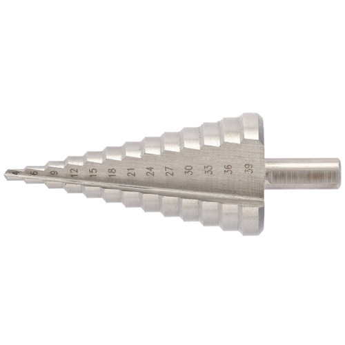 72363 Сверло ступенчатое, 4-39мм, Р6М5, трехгр. хвостовик//