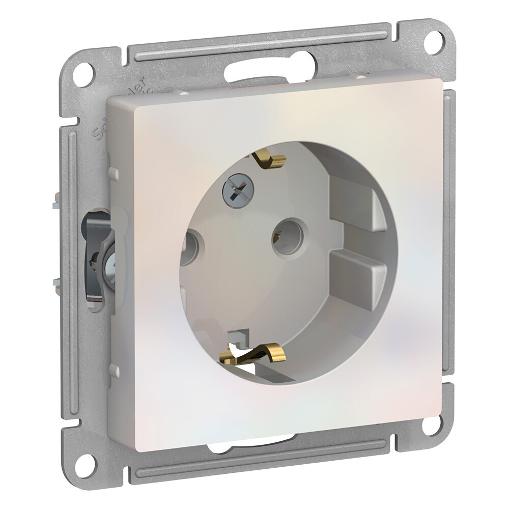 Systeme Electric AtlasDesign Жемчуг Розетка с/з, 16А, механизм