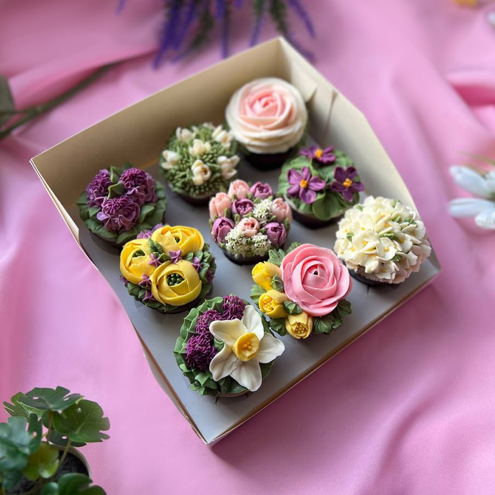 Набор шоколадных горшочков "Цветочный калейдоскоп"