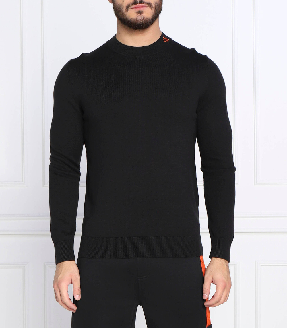 свитер institutional logo CALVIN KLEIN JEANS - черный(J30J322204)