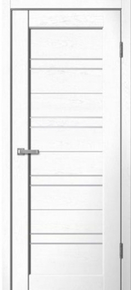 Дверь межкомнатная ST 01 (сноу софт), остекление мателюкс