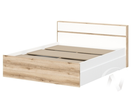 Кровать 1.6 МС Брайтон (дуб делано/белый)