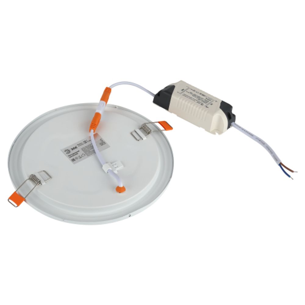 Светильник светодиодный встраиваемый Даунлайт ЭРА LED 1-12-4K Slim панель 12Вт 4000К круг | Downlight