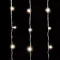 Светодиодный мерцающий облегченный занавес 2*3 м, 220V., 600 теплых белых LED ламп, прозрачный ПВХ, Beauty Led (PCL600NOTBL-10-2WW)