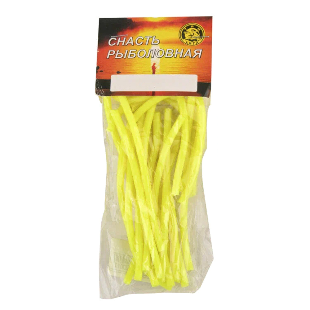 КЕМБРИК (фасовка) желтый флуоресцентный d0,8*1,5 (уп.20шт*10см)