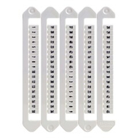 Маркировка для клемм, ширина 5 мм, от 1 до 45, горизонтальная ориентация