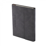 Записная книжка А5, Yalong, 7БЦ, иск. кожа (soft-touch), ляссе, тонир. блок, клапан на магните, ассорти, клетка, 120 л.