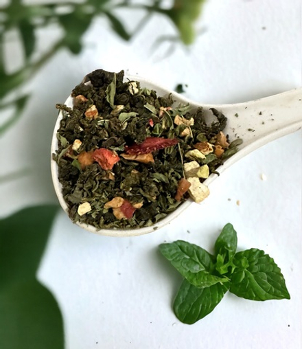 Чай зеленый Клубничный мохито