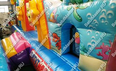 Коммерческий надувной батут "На морском дне" 15*7*8 м