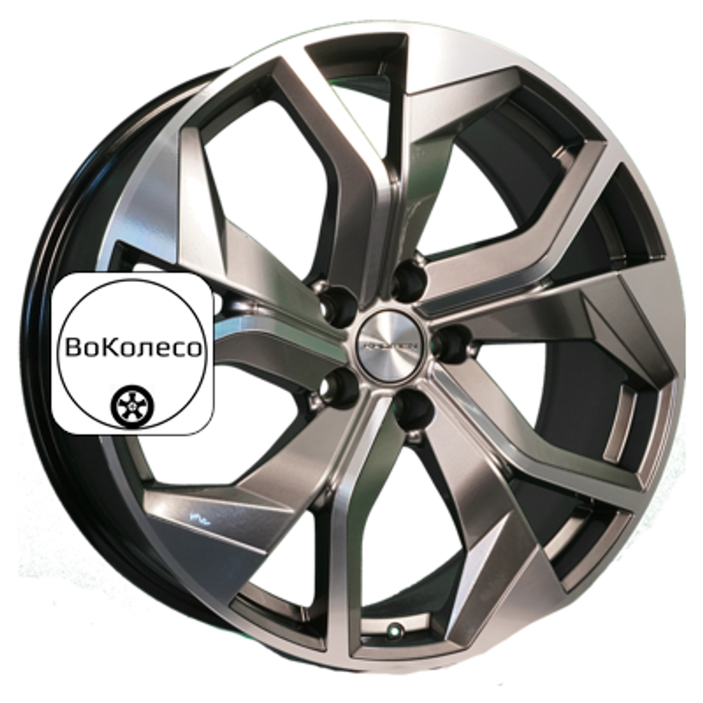 8,5x20/5x112 ET33 D66,6 KHW2006 (Audi/VW) Dark Chrome Khomen Wheels