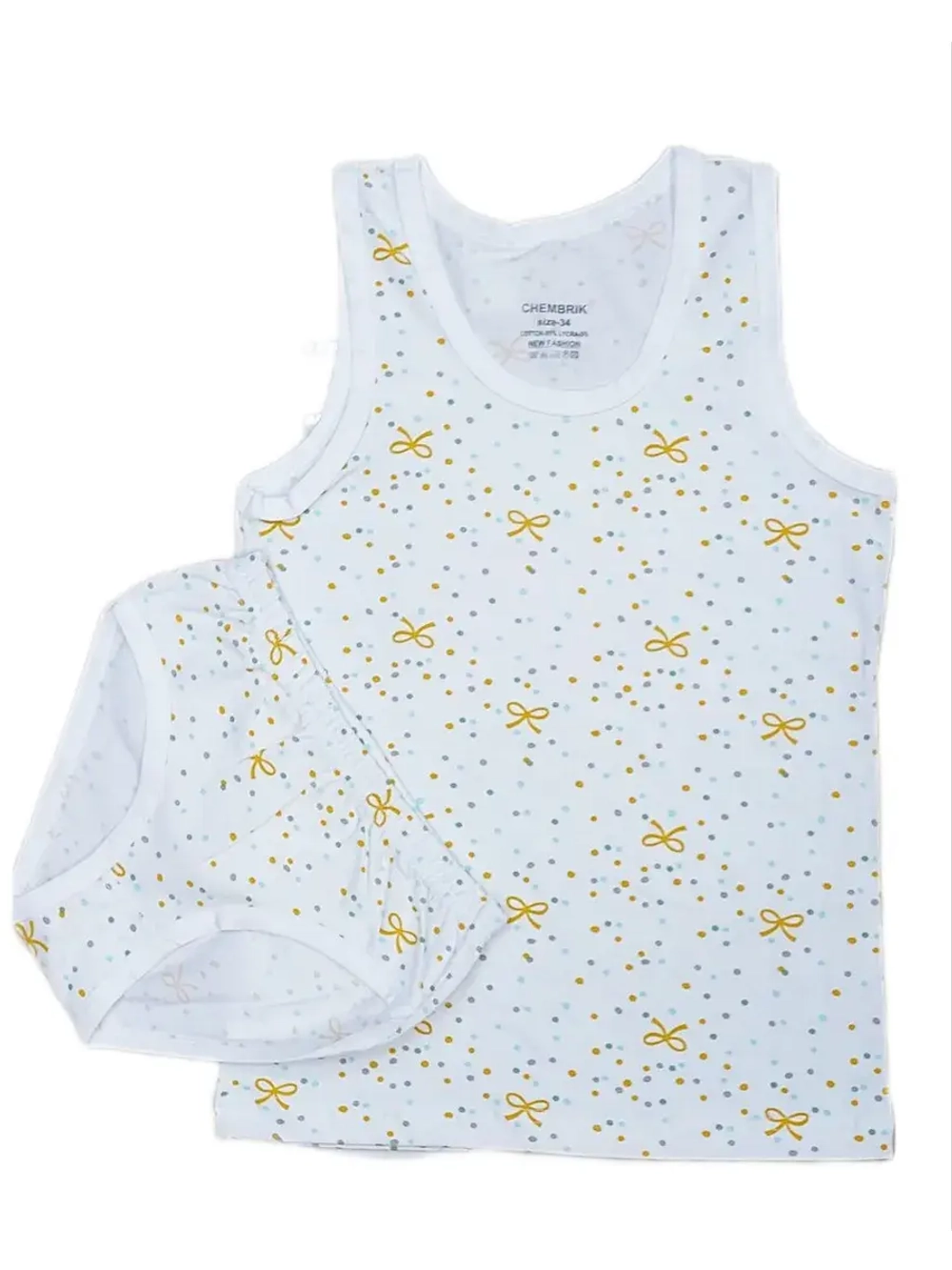 Комплект майка и трусики для девочки хлопок