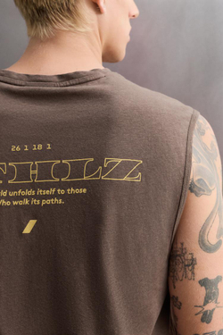 ZARA МАЙКА ИЗ ХЛОПКА И ЛЬНА, КОРИЧНЕВЫЙ