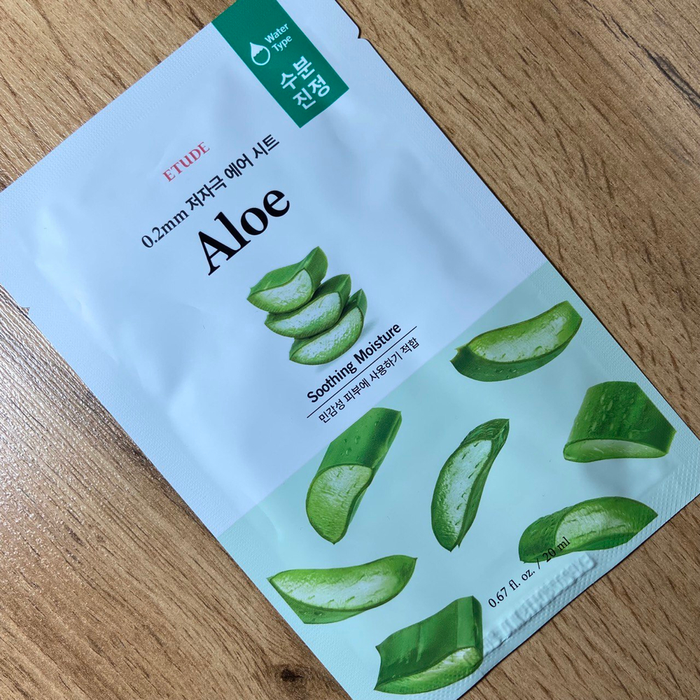 Маска для лица Etude House Air Mask Aloe 0,2 mm тканевая с экстрактом алоэ вера 20 мл