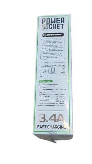 Сетевой удлинитель AC-3W USB4+TypeC1-2M