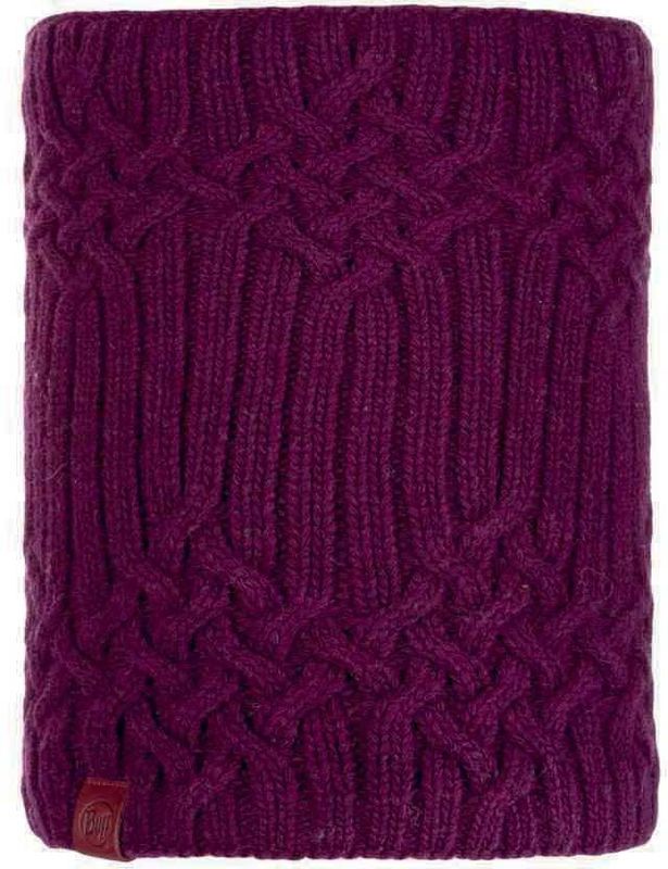 Шарф-труба вязаный с флисом Buff Neckwarmer Knitted Polar Helle Wine Фото 1