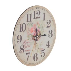 GAEM Часы настенные декоративные, L34 W4 H34 см, (1xАА не прилаг.)