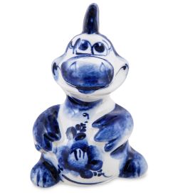 ГЛ- 081 Фигурка «Дракон» (Гжельский фарфор)