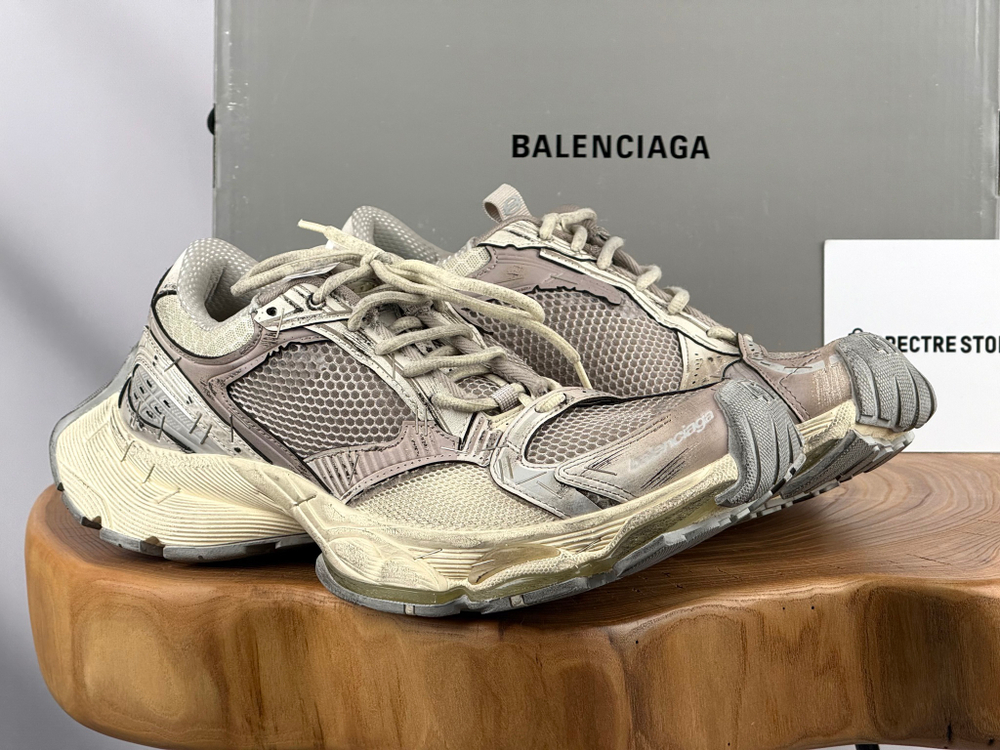 Balenciaga Stapler Sneaker Beige Grey