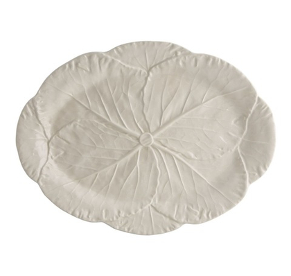 Блюдо овальное Bordallo Pinheiro Cabbage бежевое (43 см)