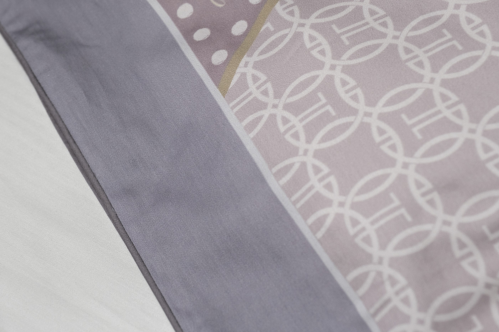 Пододеяльник 215х150 Garda Decor Пионы серый