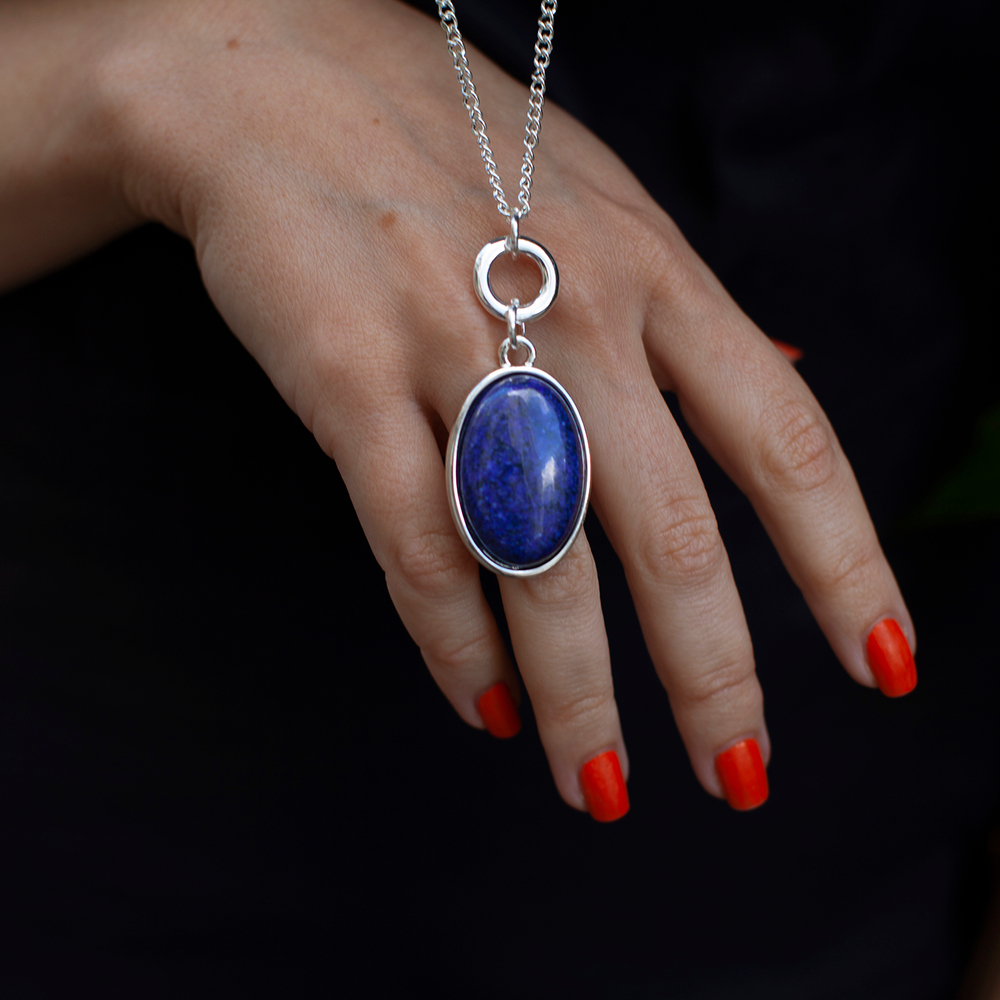 Колье Fiore Luna NATURAL LAPIS LN5152 BL/S