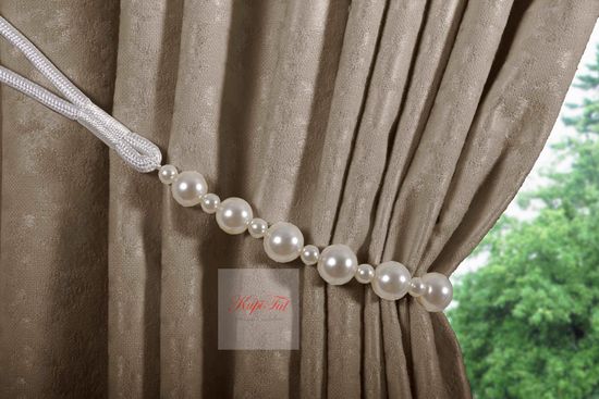 Длинные шторы. Луи (коричневый). Шторы из стриженного бархата