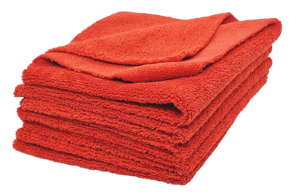 A302 Microfibre Cloth Red Микрофибра универсальная 40x40, 400 gsm, без краев, красная