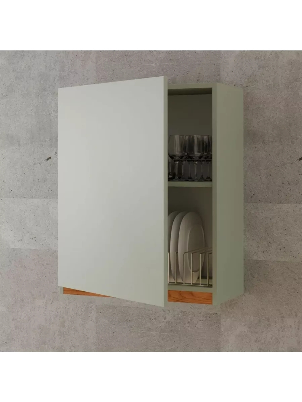 Кухонный модуль навесной для посуды Валенсия 60х32х75