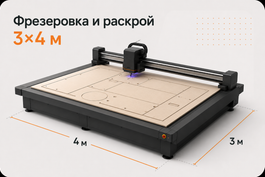 фрезеровка и раскрой 3х4 метра