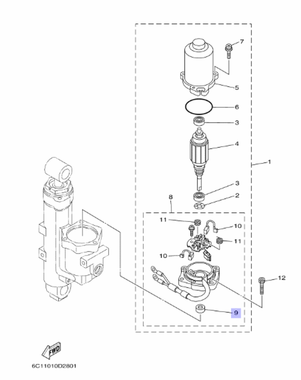 Сальник Yamaha 6C5438820000