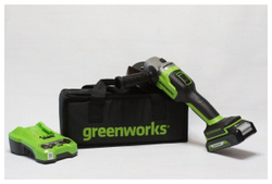 Аккумуляторная УШМ Greenworks GD24AG (3200207), 125 мм, без аккумулятора