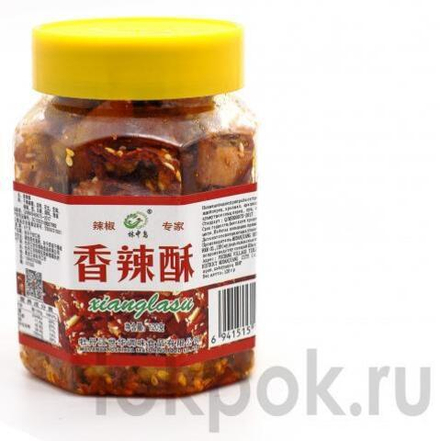 Хрустящий перец с арахисом и кунжутом Сяньласу, 120 гр