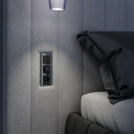 Рамка на 3 поста Elite (графит, стекло)