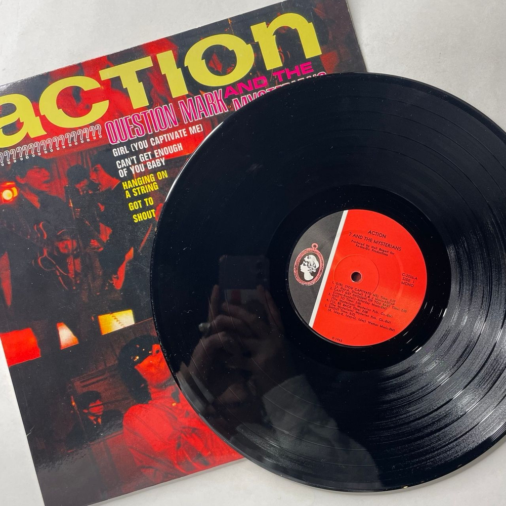 Винтажная виниловая пластинка LP The Mysterians Action (США 2006) (Бутлег)