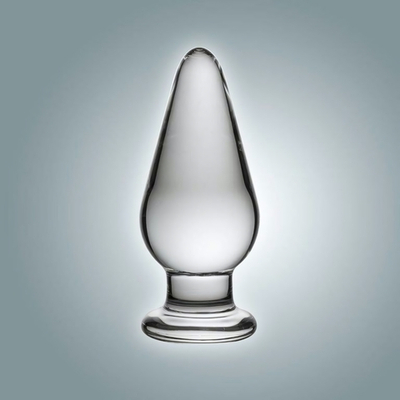 Анальная втулка из стекла - 11 см. (Цвет: прозрачный)